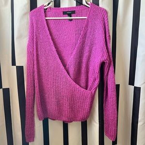 Magenta knit sweater
